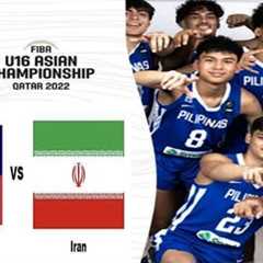 U16 PHI vs IRAN // Full Highlights //Battle for 7th Place//Fiba Asian Championship