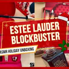 ASMR Holiday Edition - €450 Estée Lauder Giftset Unboxing ✨