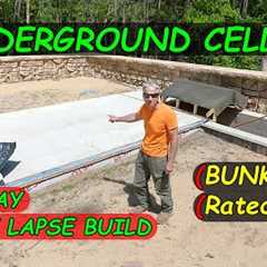 Man Builds Underground Bunker Using ICF Insulated Concrete Forms,  65 Day Time Lapse Build