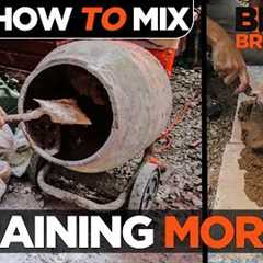 how to mix training mortar with hydrated lime for bricklaying
