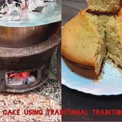 BAKING A CAKE USING A JIKO.