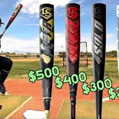 $100 BBCOR Baseball Bat vs. $500 BBCOR Baseball Bat