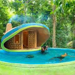 Build The Most Modern with Private Pool in the Deep Jungle by ancient skills