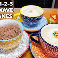EASY AS 1 2 3 MICROWAVE MUG CAKES, 2 Ingredient Dessert Recipe