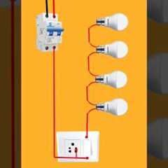 One switch multiple load connection #wiring #seriesconnection