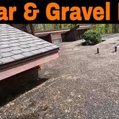 How to repair a leak on a flat roof with Tar and Gravel - I show my trick of over 35 years