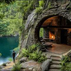 Epic Primitive Survival | One Year Building Cliffside Shelter, Living & Cooking in the Wild