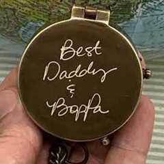 Artisans Hub Personalized Brass Compass | Anniversary Gift for Him | Father’s Day, Gift Ideas