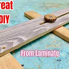 BRILLIANT IDEA FROM LAMINATE SCRAP! A stunning woodworking project!
