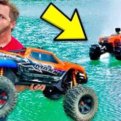 Driving an $1800 RC Truck Across a Lake (INSANE!)