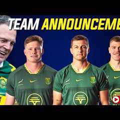 Springbok Team Announcement vs Italy LIVE! | Reaction Show