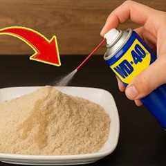 Mix wd 40 with sand 😱You Will not Believe the Incredible Result | Creation Tips
