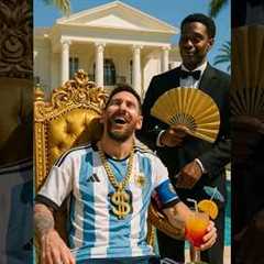 😯🔥Ronaldo broke into Messi's mansion😨 #cr7 #messi #football #soccer #funny #trending #ia ..