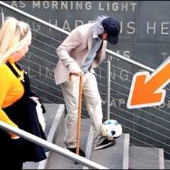 Old Man Crazy Football Skills Prank