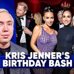Kris Jenner's Birthday Bash Featured Her Plastic Surgeon, Kim's Crack, and Deleted Harry and Meghan