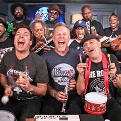 Jimmy Fallon, Metallica & The Roots Sing Enter Sandman (Classroom Instruments)