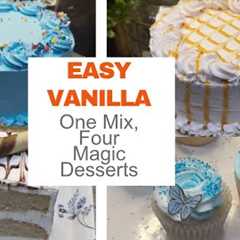 1 Mix → 4 Magic Desserts | Tempting Table Easy Dessert Recipes