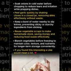 Chef Hacks That Save Time and Effort