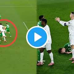 Cristiano Ronaldo red card vs Ireland vs Portugal after Elbow on O'Shea, Cristiano Ronaldo sent off