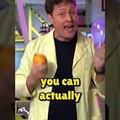 Balloon Explodes with Orange?! Unbelievable Science Trick! #shorts #youtubeshorts #chemistry