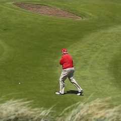 Trump struggles to get golf ball uphill at Doonbeg golf course