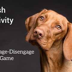 The Engage-Disengage Game for Dogs