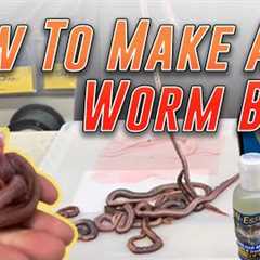 How to Make A Worm Ball - Fishing Worm Balls For Striped Bass