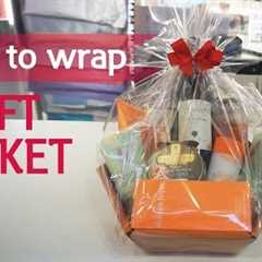 How to wrap a gift basket