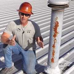 Metal Roof Repair - How we Fix leaky stacks and curbs on metal roofs
