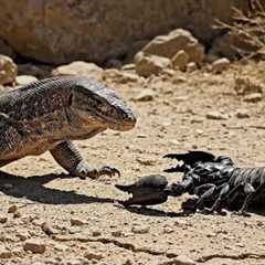 Monitor Lizard vs Scorpion | Survival Fight in the African Savannah