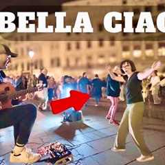 BELLA CIAO | Amazing Spanish Guitar Street Performance | Crowd Went Wild! 🔥