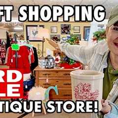 OH WHAT A $5 FIND! Thrift Store Shopping + INSANE Vintage & Antique Haul! Thrift With Me Home..