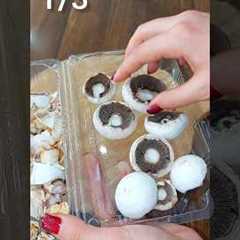 COOKING HACKS | Clean , Chop & Store Mushrooms 🍄 #shorts