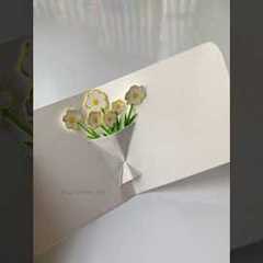 How to Make a Pop-Up Flower Card (Easy DIY) ✨🌼🌷 #popupcard #birthdaygift #cardmaking #aestheticdiy
