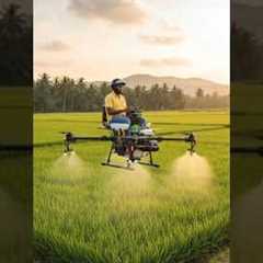 Futuristic Farming Drone Spray in Rice Field | Ultra Realistic Farming Technology