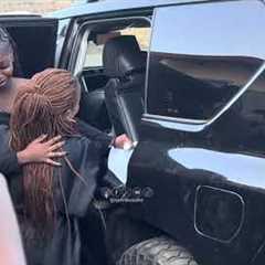 BETTY BAYO’S HUSBAND AND CHILDREN ARRIVE AT KENYATTA MEMORIAL FUNERAL HOME AHEAD OF BURIAL