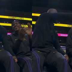 LeBron James punches Vando in the head after being 1st player to play 23 seasons 😂