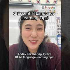3 Essential Language Learning Tips! #learnkorean #koreanlanguage #koreanforbeginners #studykorean