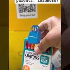 Parents and teachers - cheap school supplies at Walmart! #shortsfeed #ytshorts #shorts #walmart