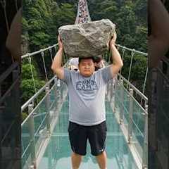 Glass Bridge Prank Gone Wild! 😱 #GlassBridge #Prank #Travel