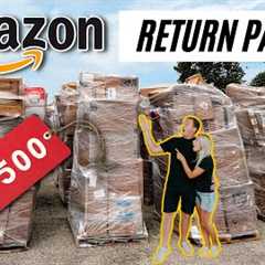 We Bought An Amazon Returns Pallet For $525 - Unboxing $6500 In MYSTERY Items!