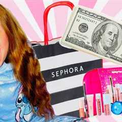 $100 BUDGET @Sephora!?🛍️💄 #video #shopping #viral #funny #fyp #lol #trending #challenge #games..