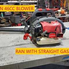Craftsman 46cc Blower Ran With Straight Gas! Can We Fix It?