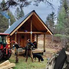 Tractor Barn, Forest Gym, MICE Invade |EP83| Log Cabin Build on Off-Grid Homestead