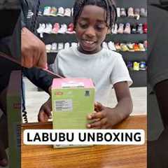 He got his first Labubu 🙌 #labubu #popmart #blindbox #unboxing #viral #reels