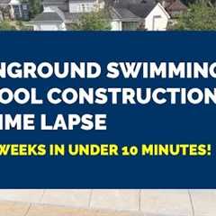Inground Pool Construction Time Lapse: 16' X 32' Rectangle Pool with Automatic Cover