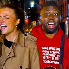 Everyone Starts Filming When Corporate Girl Sings THIS