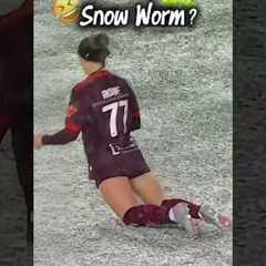 She Did THIS in the Snow 🥶🤣 #soccer #football #shorts