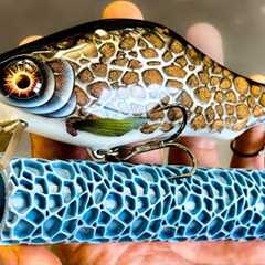 Using a Texture Roller on a Fishing Lure