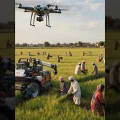 Agriculture Meets Technology 🚜🤖 | Smart Drone & Modern Farming in the Fields